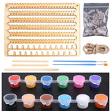 Wooden Jewelry Organizer Wall Mounted Earrings Display