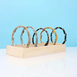 Wooden Headband Holder Bracelets Storage Display Box