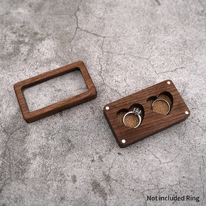 Wooden Heart Box Trinket Box Wedding Rings Storage Holder
