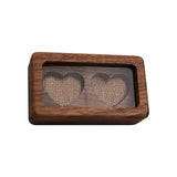Wooden Heart Box Trinket Box Wedding Rings Storage Holder
