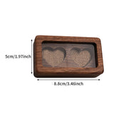 Wooden Heart Box Trinket Box Wedding Rings Storage Holder