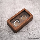 Wooden Heart Box Trinket Box Wedding Rings Storage Holder