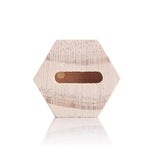 Wooden Hexagon Ring Display Stand Jewelry Holder Tray Organizer