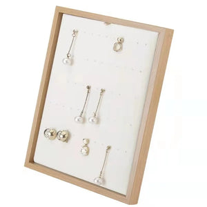Wooden Jewellery Storage Display Stand Earring Necklace Organizer