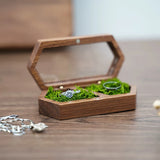 Wooden Jewelry Box Large Capacity Earring Ring Storage Case