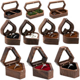 Large Capacity Wooden Jewelry Box for Travel, Earring Ring Storage