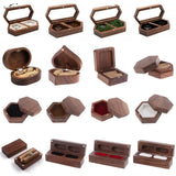 Wooden Jewelry Box Large Capacity Storage Earring Ring Ladies Gift Case