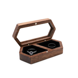 Wooden Jewelry Box Earring Ring Ladies Gift Bead Case
