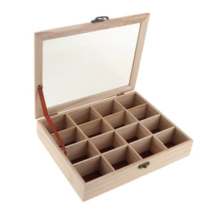 Wooden Jewelry Box, Organizer with Grids, Gift for Loved Ones