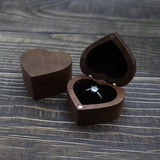 Wooden Jewelry Box Large Capacity Travel Storage Earring Ring Case
