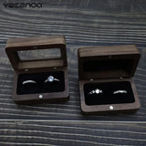 Wooden Jewelry Box Large Travel Storage Box Wedding Valentine Engagement