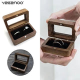 Wooden Jewelry Box Large Travel Storage Box Wedding Valentine Engagement