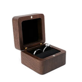 Wooden Jewelry Box Organizer Square Lover Ring Display Box