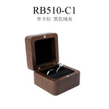 Wooden Jewelry Box Portable Travel Ring Earring Wedding Storage