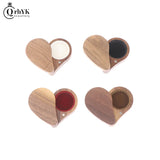 Wooden Jewelry Box Earring Ring Storage Travel Case