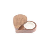 Wooden Jewelry Box Earring Ring Storage Travel Case
