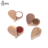 Wooden Jewelry Box Earring Ring Storage Travel Case