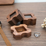 Wooden Jewelry Box with Magnetic Closure for Necklace Earrings Ring Organizer