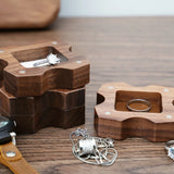 Wooden Jewelry Box with Magnetic Closure for Necklace Earrings Ring Organizer