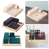 Wooden Jewelry Display 6x6 Inches Necklace Bracelets Holder