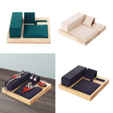 Wooden Jewelry Display 6x6 Inches Necklace Bracelets Holder