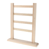 Wooden Jewelry Display Rack Stand Earrings Necklace Organizer Holder
