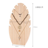 Wooden Jewelry Display Stand T-Bar Bracelets Earrings Holder