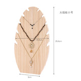 Wooden Jewelry Display Stand T-Bar Bracelets Earrings Holder