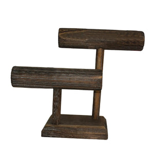2 Tier Wooden Bracelet Holder Jewelry Display Stand