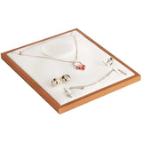 Wooden Jewelry Display Stand Necklace Holder Freestanding Organizer Rack