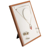 Wooden Jewelry Display Stand Necklace Holder Pendant Chain Earrings Storage