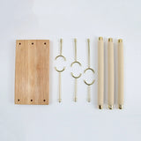 Wooden Jewelry Display Stand Ring Holder Bracelets Anklets T-Bar