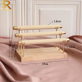Wooden Jewelry Display Stand Ring Holder T-Bar Display Bracelets Anklets