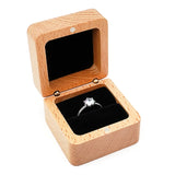 Rustic Engagement Ring Box Portable Jewelry Case Antique Ring Case