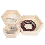 Wooden Jewelry Organizer Box Necklace Bracelet Jewelry Display Tray Case Holder