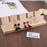Wooden Earrings Hanger Display Stand Storage Holder