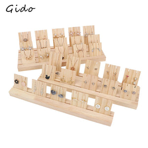 Wooden Earrings Hanger Display Stand Storage Holder