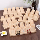 Wooden Jewelry Organizer Earrings Hanger Display Stand Storage Holder