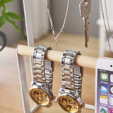 Wooden Jewelry Organizer Hanger Holder Stand For Necklace Earrings Rings Storage