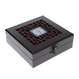 Wooden Jewelry Storage Case Box with Lock