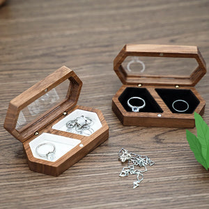 Wooden Jewelry Portable Mini Travel Storage Box