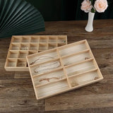 Wooden Jewelry Storage Trays Earrings Ring Necklace Organizers Holders