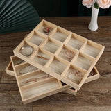 Wooden Jewelry Storage Trays Earrings Ring Necklace Organizers Holders