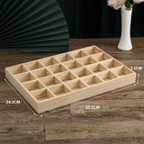 Wooden Jewelry Storage Trays Earrings Ring Necklace Organizers Holders