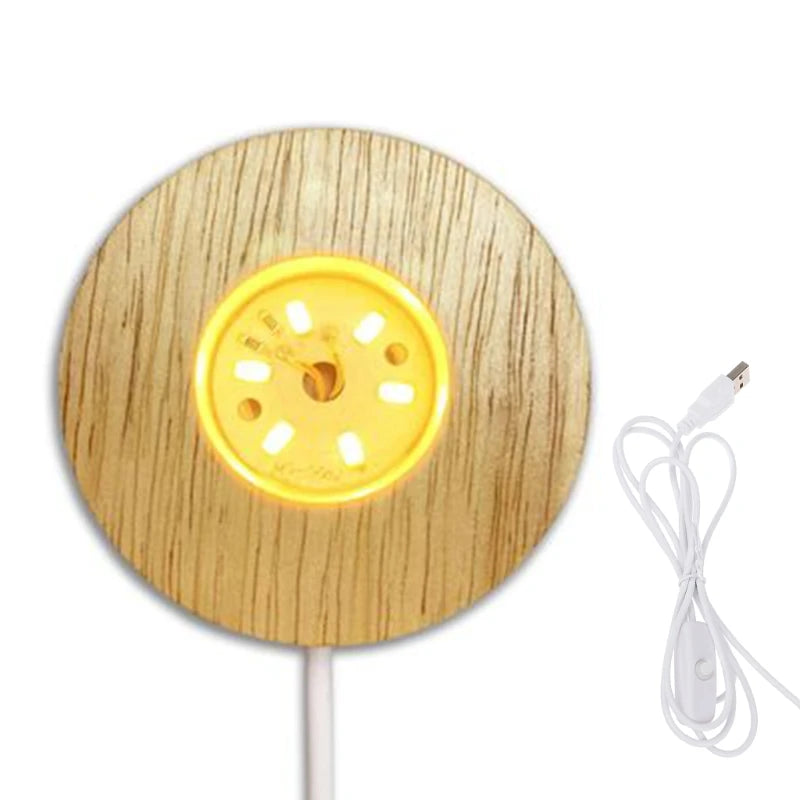 LED Display Stand & Nightlight for Crystal Ball - Home Decor Birthday Gift