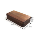 Walnut Wood Large Ring Box Necklace Bracelet Pendant Jewelry Box