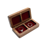 Walnut Wood Large Ring Box Necklace Bracelet Pendant Jewelry Box