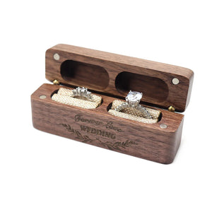 Wooden Lover's Hoaca Wood Wedding Ring Box