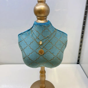 Wooden Mannequin Jewelry Stand Peacock Display Rack