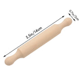 Mini Rolling Pin 6 Inches Small Wood Dough Roller for Children Fondant Pasta